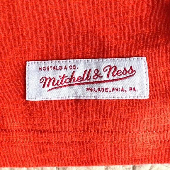 MITCHELL & NESS Men's NCAA Clemson Tigers Orange Embroidered T-Shirt Size XL NEW - Picture 4 of 6